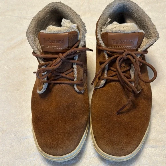 Timberland Men\'s Tan Brown Suede Chukka Shoes/Boots Lace-up Brown Men main image 3